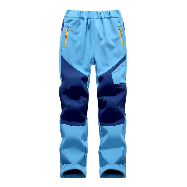 Traverser Youth Fleece MTB Pants Blue