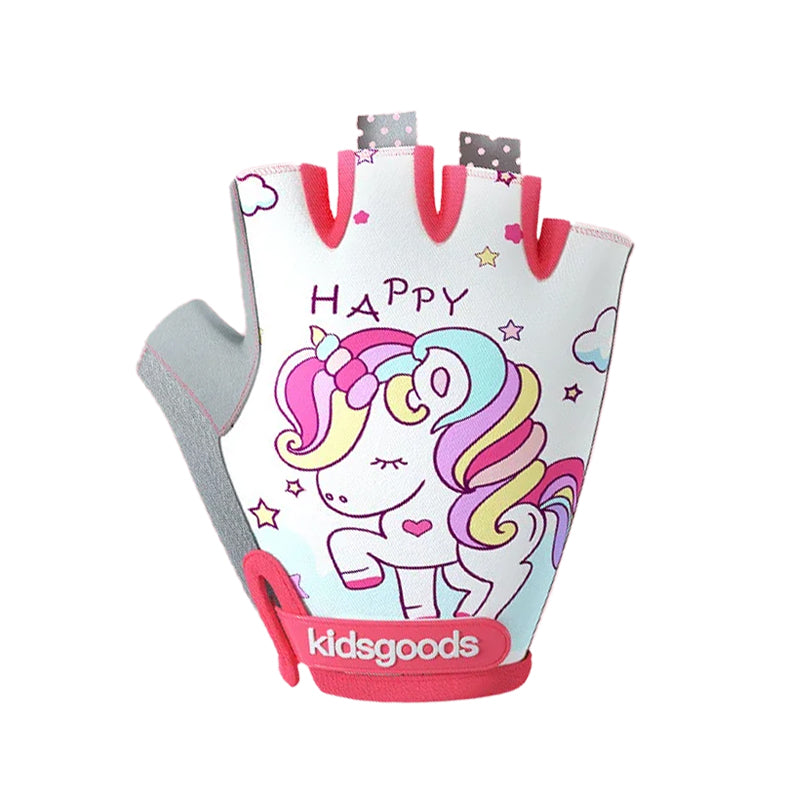 Happy Unicorn Youth Fingerless MTB Gloves