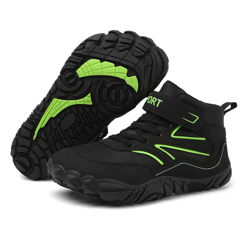 Strider Pro Youth Anti Slip MTB Shoes Black/Green